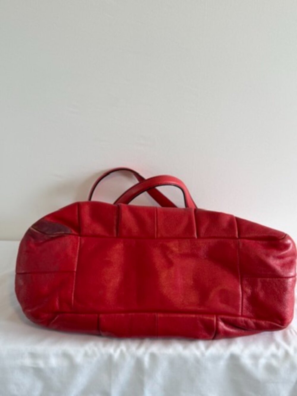 COACH Y2K Madison Maggie Red Leather Shoulder Bag - Picture 9 of 15